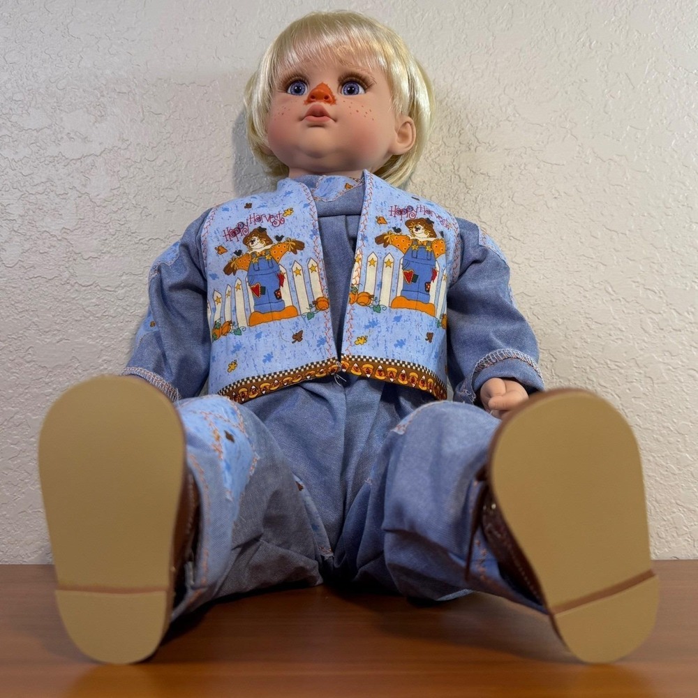Cheri McAfoose Royal Vienna Doll 1998 Special Edition 84/200 Scarecrow Boy 24" - Picture 10 of 15
